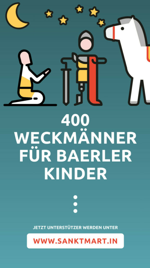 400 Weckmänner für Baerler Kinder. Jetzt Unterstützer werden. Sankt Martin