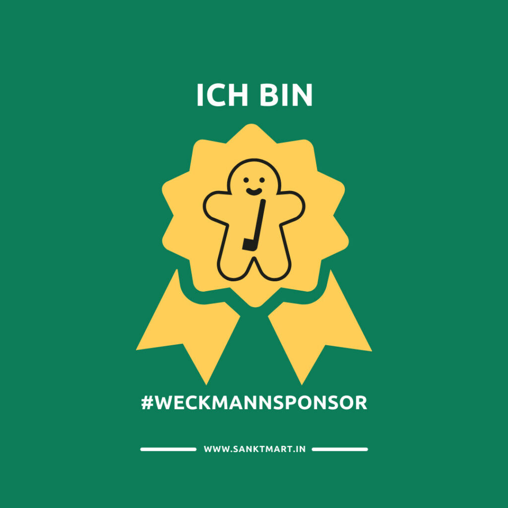 Ich bin Weckmann-Sponsor! 400 Weckmänner für Baerler Kinder. Jetzt Unterstützer werden. Sankt Martin